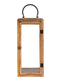 Gallery Home brown mango wood large lantern - British product