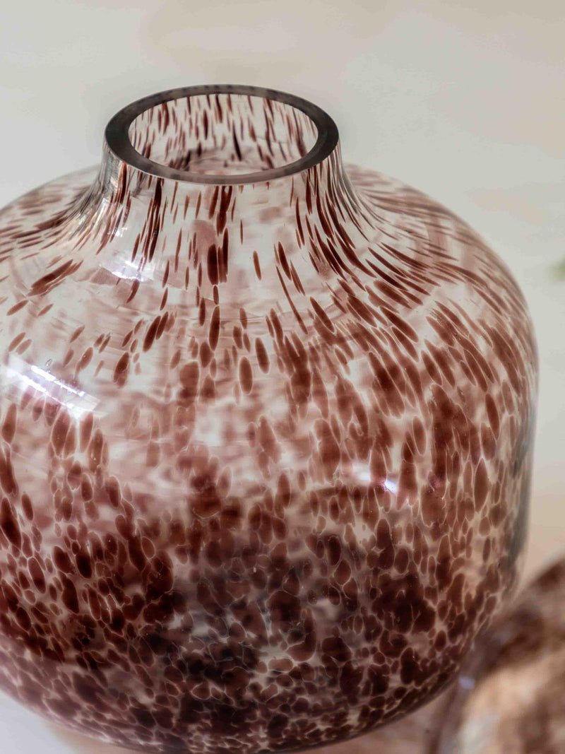 Gallery Home vase brown confetti 18cm (British brand)