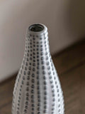 Gallery Home grey ceramic beaded vase (British brand)