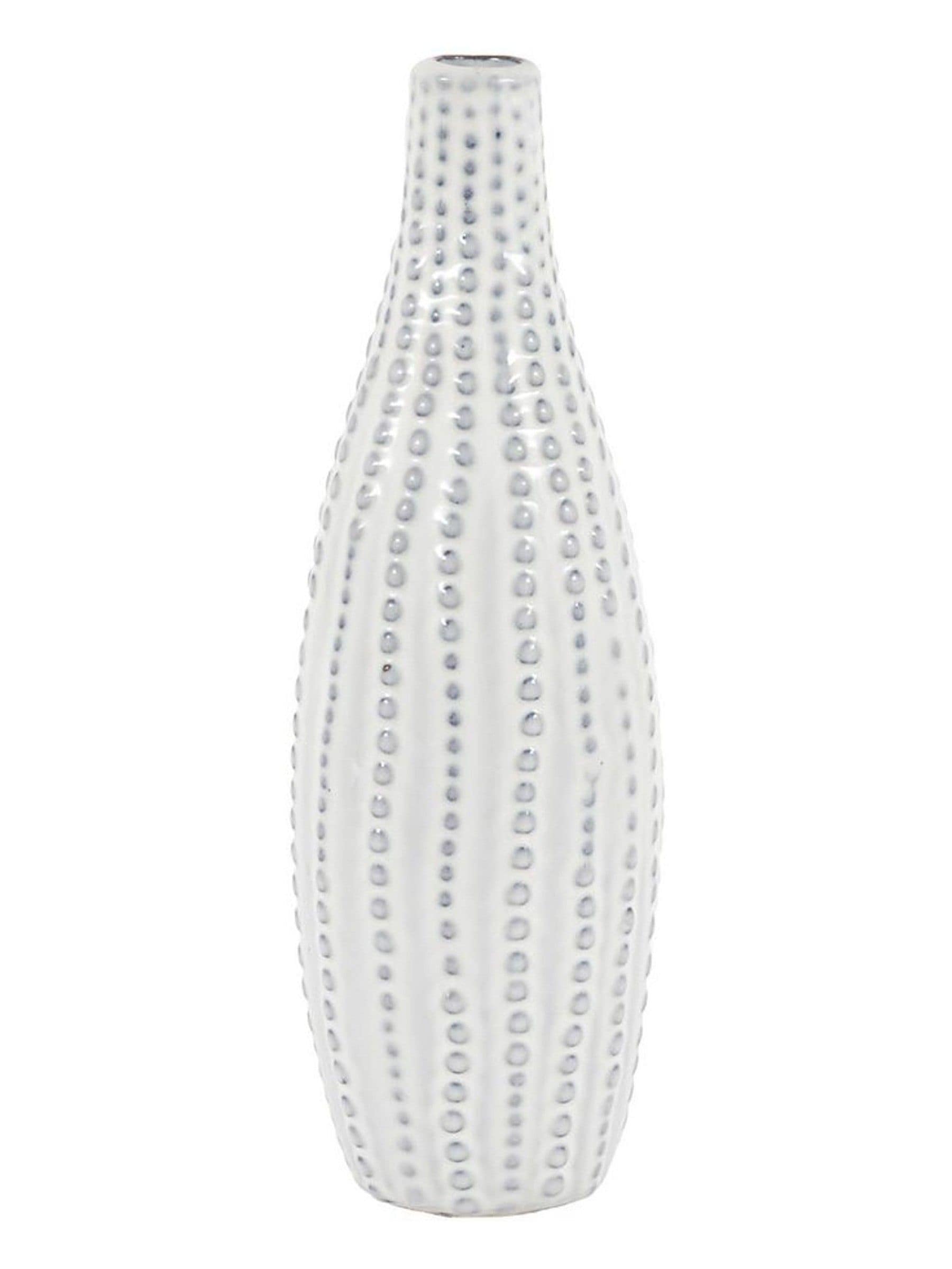 Gallery Home grey ceramic beaded vase (British brand)