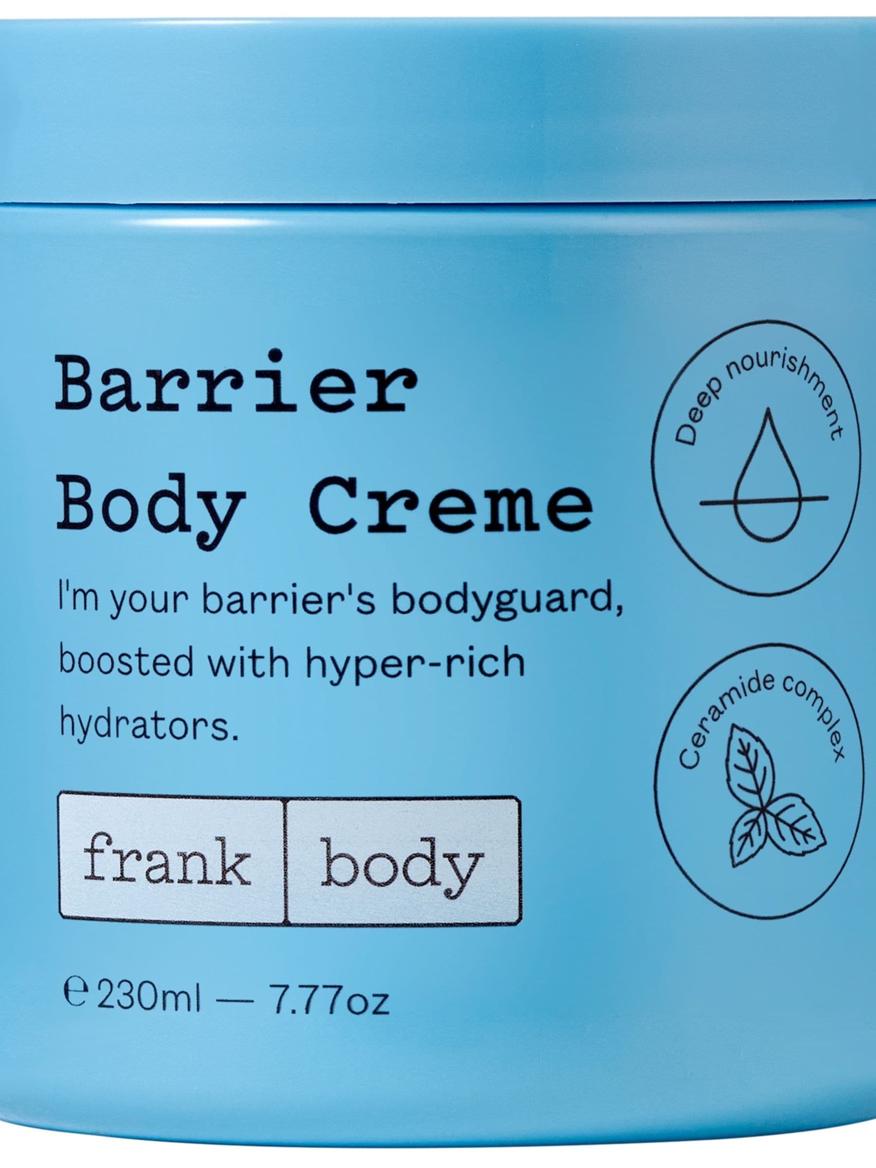 Frank Body Barrier body cream 230ml (British brand)