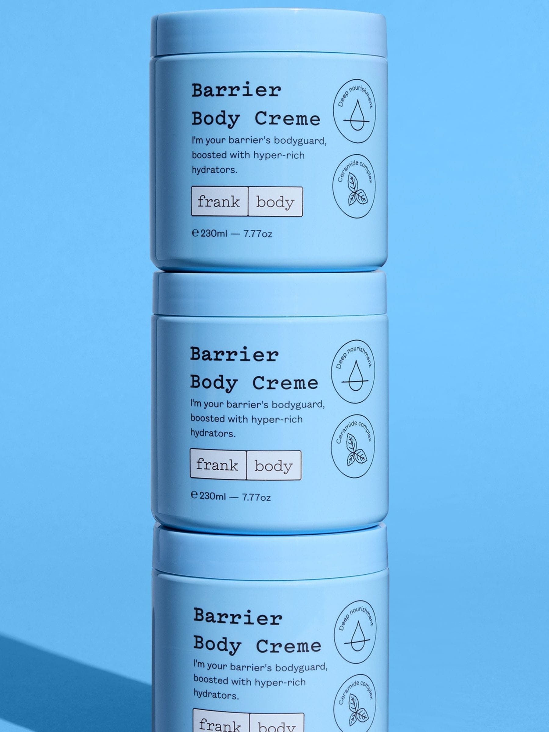 Frank Body Barrier body cream 230ml (British brand)