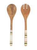 Gallery Home natural mango wood salad servers, imported from the UK