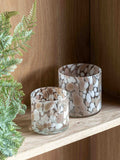 Gallery Home taupe tinted confetti holder 10cm (British brand)
