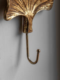 Gallery Home gold ginkgo leaf wall hook (British brand)