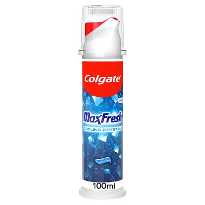 Colgate Max Fresh Cool Mint pump toothpaste 100ml, imported from the UK