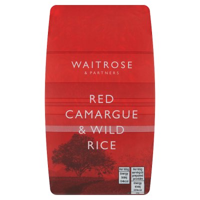 Waitrose red Camargue and wild rice 500g, imported from the UK