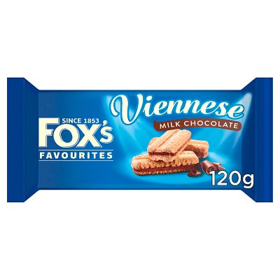Fox's biscuits milk chocolate Viennese 120g - British product