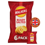 Walkers Ready Salted multipack crisps 6x25g, UK version