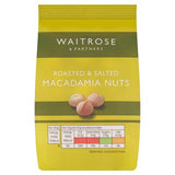 Waitrose roasted salted macadamias 100g, UK version
