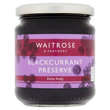 Waitrose blackcurrant preserve extra jam 340g (British brand)