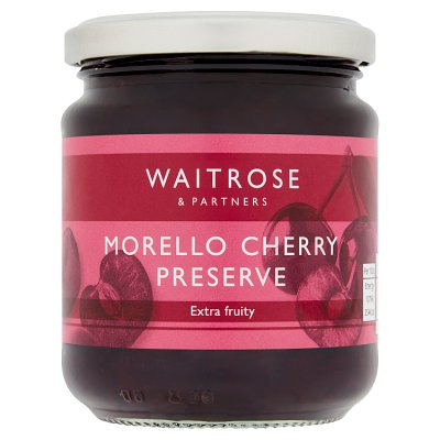 Waitrose Morello Cherry Preserve 340g, imported from the UK