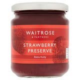 Waitrose strawberry preserve 340g jar (British brand)