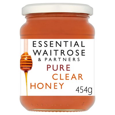 Essential pure clear honey 454g, imported from the UK
