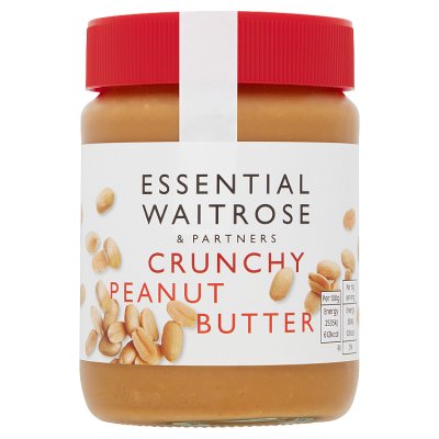 Waitrose Essential crunchy peanut butter 340g (British brand)