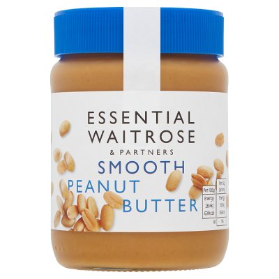 Waitrose Essential smooth peanut butter 340g - British product
