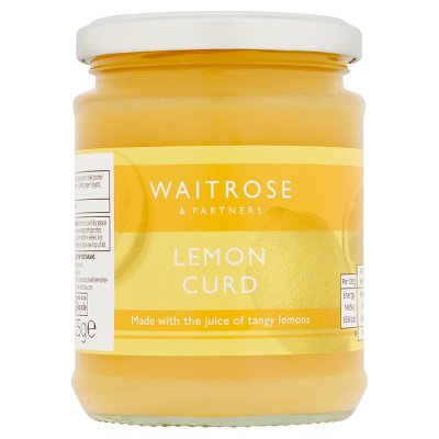 Waitrose lemon curd 325g, imported from the UK