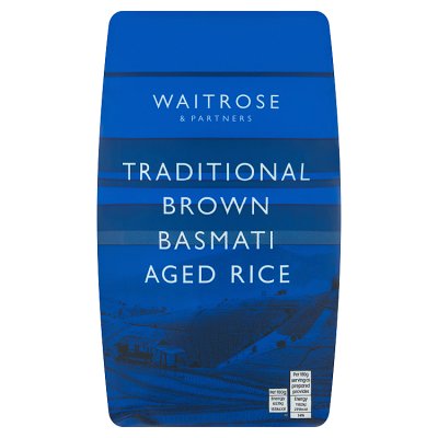 Waitrose traditional brown basmati rice 1kg - British product