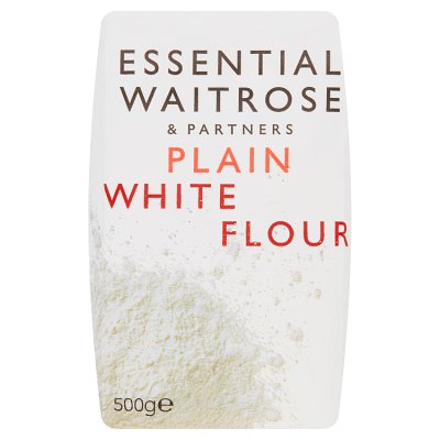 Waitrose Essential plain white flour 500g, imported from the UK