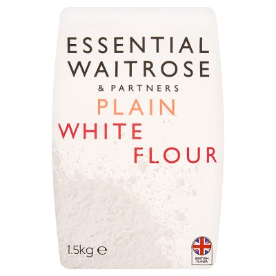 Waitrose Essential plain white flour 1.5kg, imported from the UK