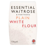 Waitrose Essential plain white flour 1.5kg, imported from the UK