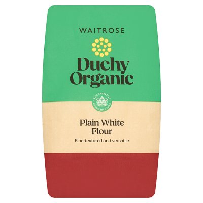 Duchy Organic plain white flour 1.5kg, imported from the UK
