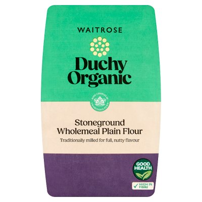 Duchy Organic stoneground wholemeal plain flour 1.5kg - British product
