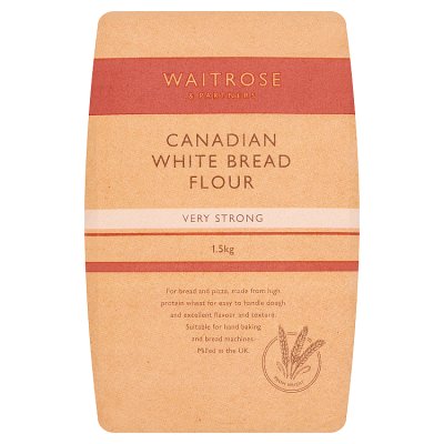 Waitrose Canadian white bread flour 1.5kg, imported from the UK