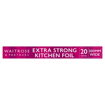Waitrose extra strong kitchen foil 20m, imported from the UK