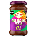 Patak's Aubergine Pickle 312g, imported from the UK