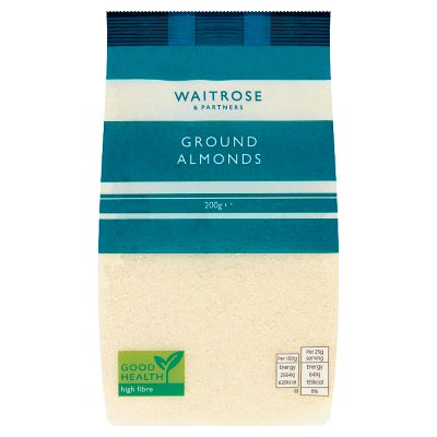 Waitrose ground almonds 200g pack - British product