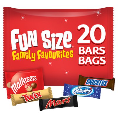 Mars fun size chocolate assortment bag 358g - British product