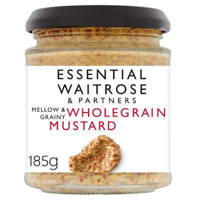 Waitrose Essential wholegrain mustard 185g - British product