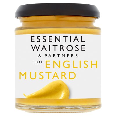 Waitrose Essential English Mustard 180g jar (British brand)