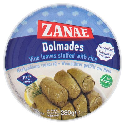 Zanae stuffed vine leaves with rice 280g, UK version