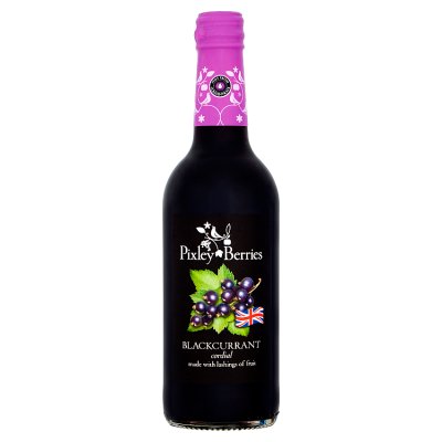 Pixley Berries blackcurrant cordial 500ml (British brand)