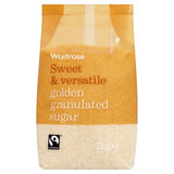 Waitrose Fairtrade golden granulated sugar 1kg, UK version