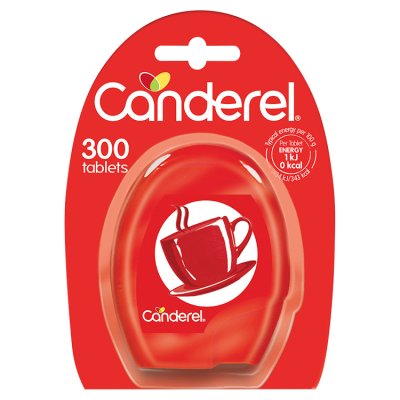 Canderel sweetener tablets 300-count pack, UK version