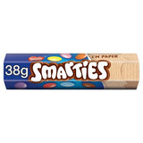 Smarties milk chocolate tube 38g colourful sugar shells (British brand)