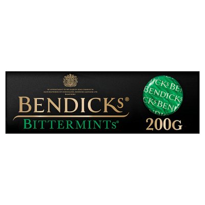 Bendicks Bittermints vegan dark chocolate mints 200g, imported from the UK