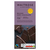 Waitrose Belgian dark chocolate 72% 180g, UK version
