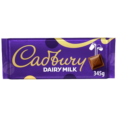 Cadbury Dairy Milk chocolate bar 345g (British brand)