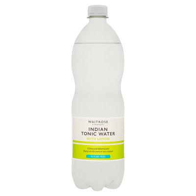 Waitrose Indian Tonic Water with Lemon 1 litre, imported from the UK