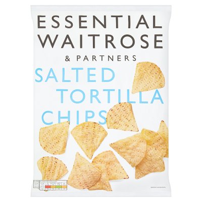 Essential salted tortilla chips 200g, UK version