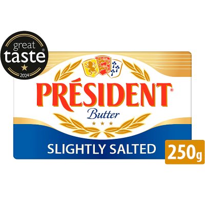 President slightly salted block butter 250g, UK version