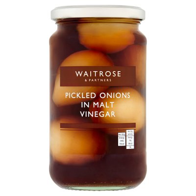 Waitrose pickled onions in vinegar 454g (British brand)