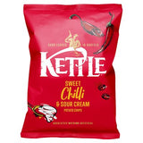 Kettle sweet chilli potato crisps 130g - British product
