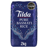 Tilda Pure Basmati Rice 2kg packet - British product