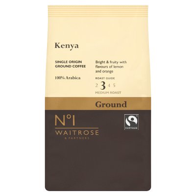 Waitrose No.1 Kenya ground coffee 227g - British product