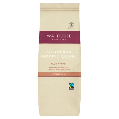 Waitrose Colombian ground coffee 454g, UK version
